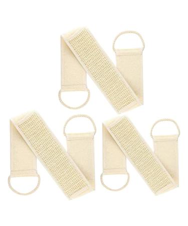 Loofah Sponges Back Scrubber for Bath and Shower Loofah Body Pad with Back Strap Body Exfoliating Set 100% Loofah Natural Sponge