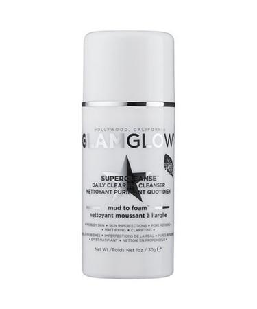 GlamGlow Supercleanse Daily Clearing Cleanser Mud to Foam 1 oz NEW