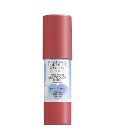 Physicians Formula Natural Defense Multicolor Stick SPF 20 Natural Rose 0.26 oz (7.4 g)