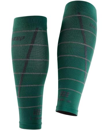 CEP Reflective Green Calf Sleeves - Women II | High Visibility Compression Gear - Buy Online on SooperMarket.com