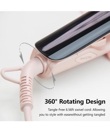 ANGENIL Pro Titanium Flat Iron Hair Straightener | 1.75" Dual Voltage 2-in-1 Curler & Straightener | Adjustable Temp 240 F-470 F | Fast Heating & Heat Resistant Mat - Buy Online on SooperMarket.com