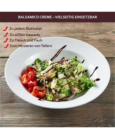 Delicious Balsamic Cream with Orange Lemon - 1 x 250 ml Crema Gluten Free from Greece Perfect for Fish Seafood or Salad - Buy Online on SooperMarket.com