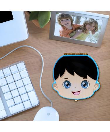 Lvjkes Tooth Box Baby Tooth Box Childrens Wooden Tooth Box Baby Tooth Box Keepsake Save Organizer for Baby Kids Boys and Girls Tooth Storage Box Souvenir Baby Teeth Save Box (Blue/Boy) - Buy Online on SooperMarket.com