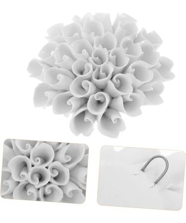 HOLIDYOYO 1pc Ceramic Sunflower Decorations Wall Art Decor Wall Decor Grace Decor Ceramics White - Buy Online on SooperMarket.com