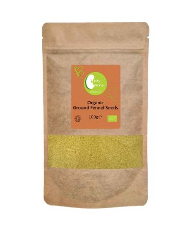 Organic Ground Fennel Seeds - Certified Organic - by Busy Beans Organic (100g)