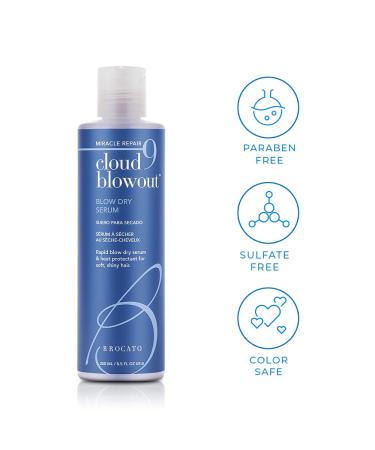 Brocato Cloud 9 Blowout Blow Dry Serum 8.5oz | Miracle Rapid Repair & Heat Protectant for Soft, Shiny Hair - All-Natural & Color Safe - Buy Online on SooperMarket.com