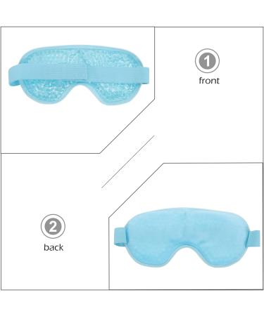SOIMISS Sky-Blue Sleep Eye Mask | Hot Cold Compress Pack for Puffy Eyes, Headaches, Migraines | Women Men | Sinus & Tension Relief - Buy Online on SooperMarket.com