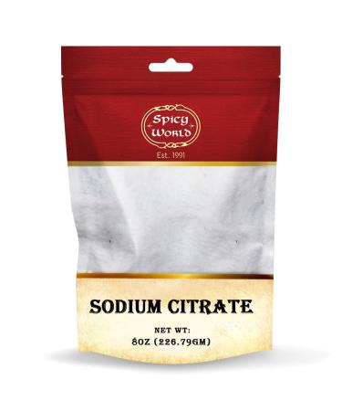 Sodium Citrate Powder 8 Ounce - Food Grade, Non-GMO - Emulsifier for Cheese, Spherification, and Molecular Gastronomy Cooking