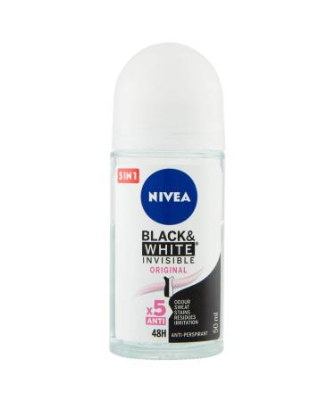 Black & White Invisible Deo Roll-On 50 Ml 1.7 Fl Oz (Pack of 1) Clear