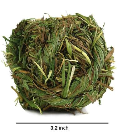 6pc Rabbit Chew Ball Timothy Grass Toys for Small Animals - Ideal for Bunny Rabbits, Hamsters, & Guinea Pigs - Buy Online on SooperMarket.com