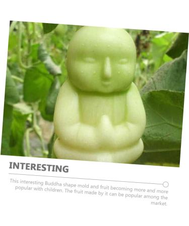 KALLORY 4 pcs Tiny Melon Duddha Stereotypes Pear Watermelon Plastic Shaping Adorable Peach Shape Transparentx2pcs 10x7cmx2pcs - Buy Online on SooperMarket.com