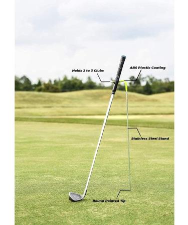 V-Shaped Golf Club Stand - Durable Stainless Steel Design for Clean, Dry, and Visible Clubs - Portable Golf Club Holder - Buy Online on SooperMarket.com
