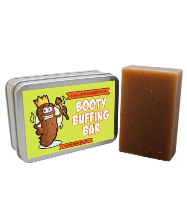 Booty Buffing Bar Soap - Premium Coffee Soap Unisex Gag Gifts for Adults Teens Kids Easter Basket White Elephant Ideas Poop Gifts Stocking Filler
