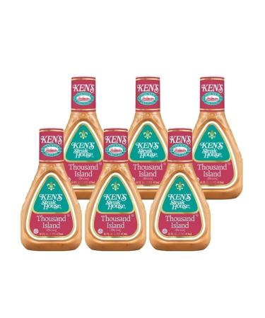 Ken's Steak House Thousand Island Dressing, 16 FL OZ (Pack of 6)