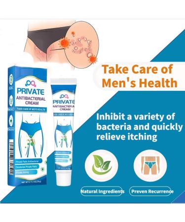 Private Antibacterial Cream 20g | Fast Relief for Itching, Burning, and Cracking | External Use Itchy Body Cream for Men | 1Pcs - Buy Online on SooperMarket.com