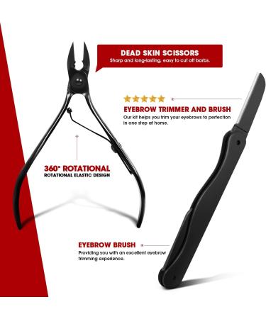 Premium Onism 20 Pcs Stainless Steel Manicure & Pedicure Kit with Luxury Travel Case - Ideal Gifts for Men, Women, Family & Friends - Buy Online on SooperMarket.com