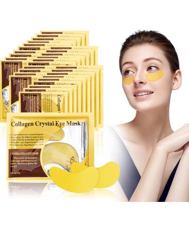 Uraqt Eyes pads 30 pair 24k gold collagen eye mask eye pad mask collagen eyes gel pads for eye care moisture donation anti -aging remove darkness bags Puffiness 30PCs