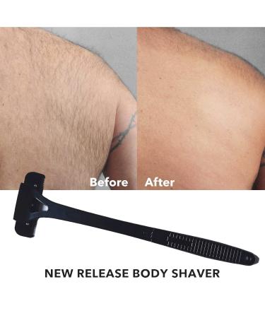PandySarp Men's Back Shaver - Foldable Long Handle Trimmer for Body Hair - Wet/Dry Razor with Replaceable Blades - Buy Online on SooperMarket.com