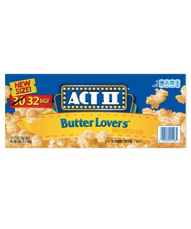 Act II Butter Lovers Microwave Popcorn - 28 Pack (2.75 oz Each) | Delicious Snack - Buy Online on SooperMarket.com