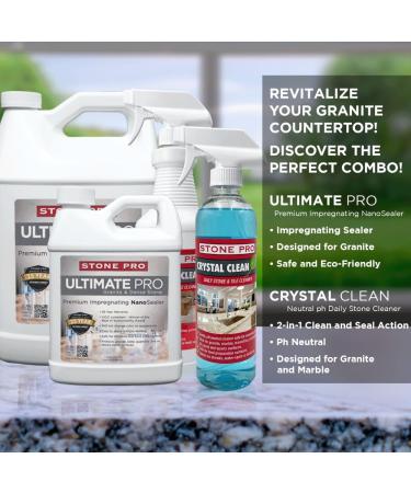 Buy StonePro Ultimate Pro Sealer (16 Fl Oz) - Best Granite Slate Quartzite & Dense Stone Sealer for International Shipping - Buy Online on SooperMarket.com