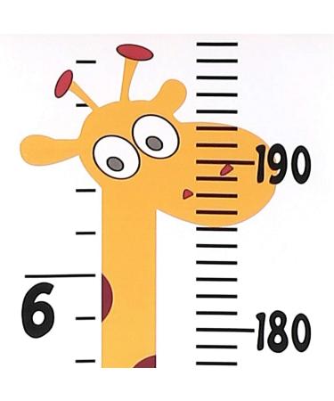 Smlper Kids Height Chart Wall Hanging Ruler - Giraffe Design | Nursery Growth Chart for Baby & Child | Wood Frame Canvas Measure 79x7.9 - Wall Decor - Buy Online on SooperMarket.com