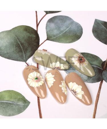Duduikalor 5D Sunflowers Nail Stickers - Self-Adhesive Decals for Acrylic Nail Art - Buy Online on SooperMarket.com