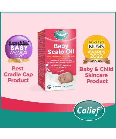 Colief Baby Scalp Oil with Rosehip Oil and Chamomile | Soothing Moisturizing Oil for Infants | 1.01 Fl. Oz + Colief Infant Gas Drops | Natural & Safe Digestive Aid | 0.5 Fl. Oz - Buy Online on SooperMarket.com