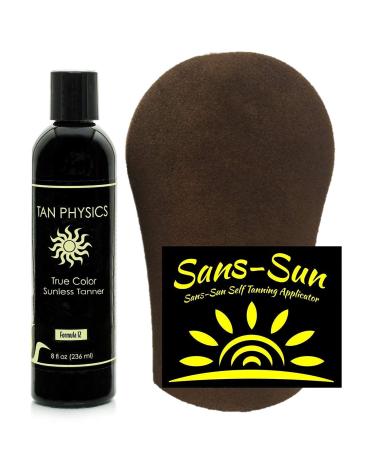 Tan Physics True Color Tanner 8 oz with Tanning Mitt and Back Applicator - Buy Online on SooperMarket.com