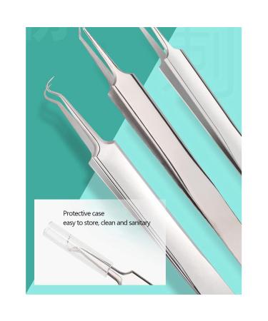 Acne Clips Set - 3-Part Cell Clip Pinchette & Blackhead Remover Tool for Beauty Salon & Home Use - Silver - Buy Online on SooperMarket.com
