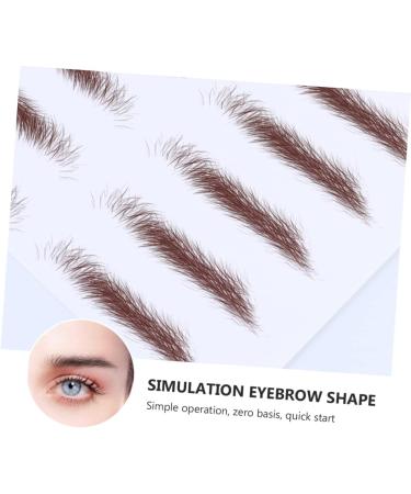 PLAFOPE 4pcs Eyebrow Stickers Eyebrow Transfer Sticker Black Stickers Eyebrow Stencils 4d Shaper Transport 21x15cm Brown - Buy Online on SooperMarket.com