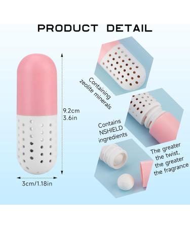 3 Pairs Shoe Fresheners - Reusable Sneaker Deodorizer Balls Capsules for Sports Shoes - Long Lasting & Easy to Use - Pink & Blue - Buy Online on SooperMarket.com
