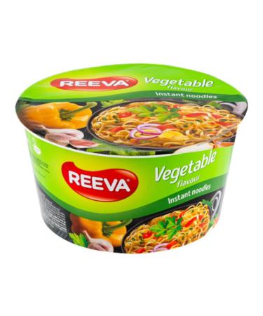 Instant Bowl Noodles Halal Certified Instant Vegetable Noodles 75g (Pack of 6) + FabFinds Mug
