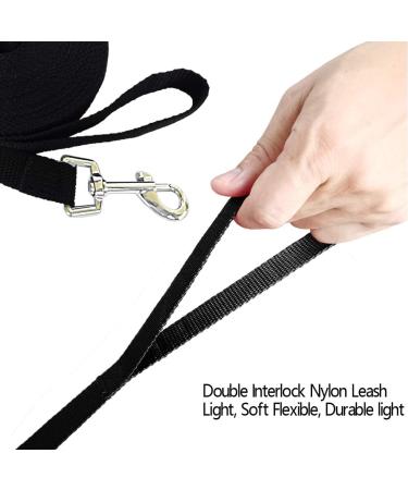 Dog Training Lead Leash 5m/32ft Long Dog Recall Lead Long Line for Dog Tracking Training Long Lead Leash for Pet Recall Obedience (Black) 5m Black - Buy Online on SooperMarket.com