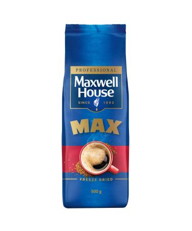 Maxwell House Max Instant Coffee 500g soluble coffee intensity 4/5 ideal for the vending sector Max (strong) 500 g (1 pack)