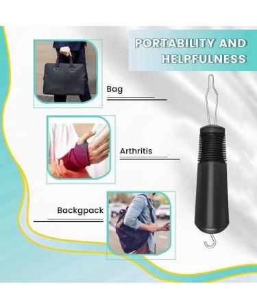 kzxbty 2Pcs Button Helper Tool Button Hook Tool Dress Zipper Pull Helper with Non-Slip Grips to Help with Shirts Coats Button Hook Aids for the Elderly and Arthritic - Buy Online on SooperMarket.com