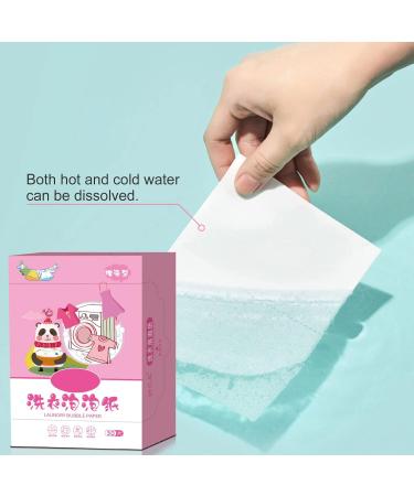 Laundry Sheets 30Loads Fragrance Free Quick Dissolving Compact Size Laundry Paper Pink 1 Pack 1 Pack Pink - Buy Online on SooperMarket.com