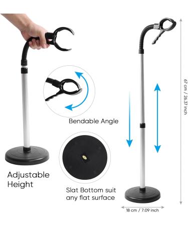 Hands-Free Hair Dryer Holder Stand - Adjustable 360 Stainless Steel Blow Dryer Stand for Bathroom | International Shipping - Buy Online on SooperMarket.com