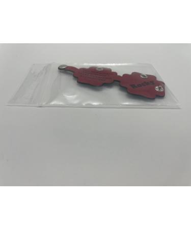 Copter Farm Dog Brand Bag | Custom Engraved Leather Dog Collar | Art & Real Leather | Red Flower Design | International Shipping - Buy Online on SooperMarket.com