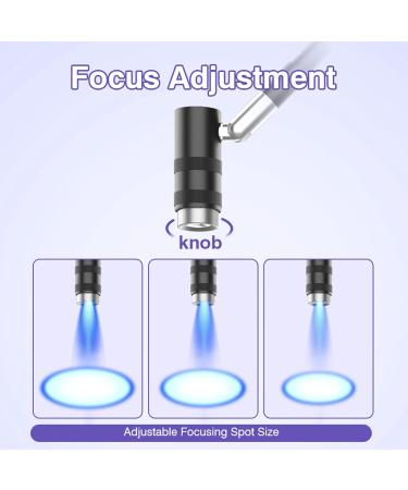 6W LED Nail Lamp Gooseneck Ultraviolet Nails Lamp Manicure Dryer Curing Light with Flexible Hose Foot Switch Detachable Head for Eyelash Glue Nail Polish - Buy Online on SooperMarket.com