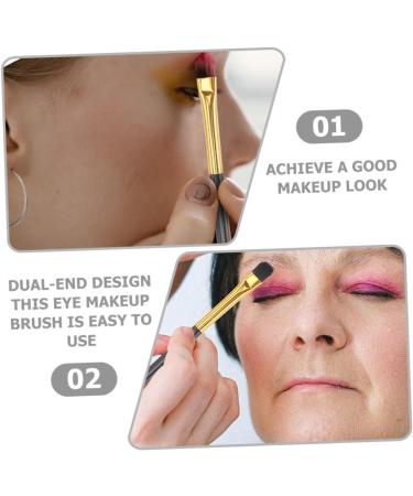 Baluue 40 Pcs Double Ended Eyeshadow Brush Precision Eye Shadow Brush Eye Makeup Tool Eye Brush Eye Makeup Brush Makeup Eyeshadow Brush Eye Makeup Kit Eyeshadow Makeup Brush 12.50X0.50X0.50CMx2pcs Goldenx2pcs - Buy Online on SooperMarket.com