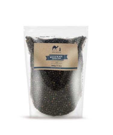 Silk Route Whole Black Peppercorn Pouch - 500g Refill Pouch