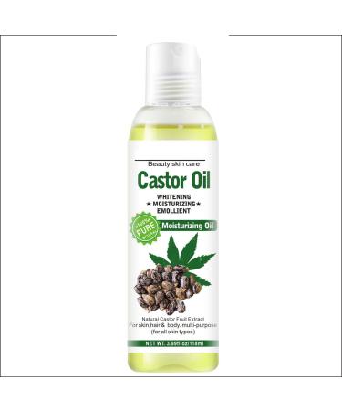 Pure Organic Castor Oil for Eyelashes Eyebrows Thicker Cold Pressed Castor Oil for Hair Growth Natural and Organic Castor Oil Amazing Moisturizer for Skin and Hair Stimulates Growth for Hair Beard