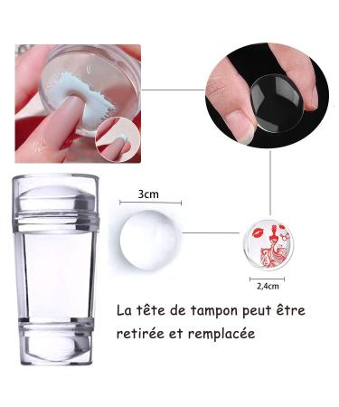 Jeewheet Nail Art Starter Kit - 6PC Nail Stamps & 4 Replacement Heads | Flame Patterns for Perfect Nails - Buy Online on SooperMarket.com