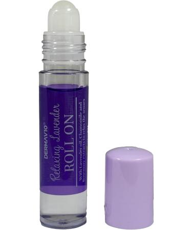 Derma V10 Lavender Roll On Blend of Lavender Oil Chamomile and Rosemary Extract to Promote Peaceful and Restful Night Sleep Aids in Calming and Relaxing The Mind and Body Vegan Friendly - Buy Online on SooperMarket.com