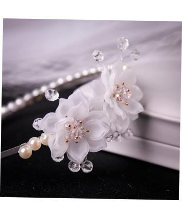 PLAFOPE Pearl Flower Headband Wedding Decor Pearl Headband Decorative Flower Headband Flower Head Band Wedding Hair Accessory Headband Ornament Head Band for Bride Exquisite Hair Band - Buy Online on SooperMarket.com
