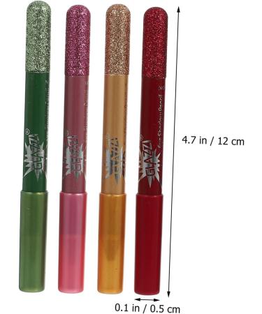 Baluue 12pcs Pearlescent Eyeshadow Pencil Waterproof Gel Eyeliner Natural Look Eyes Liner Eye Glitter Wood 12.5X0.5cm Assorted Color - Buy Online on SooperMarket.com