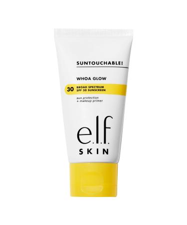 e.l.f. SKIN Suntouchable! Whoa Glow SPF 30, Lightweight Sunscreen & Makeup Primer For A Glowy Finish, Infused w/Hyaluronic Acid, Vegan & Cruelty-Free