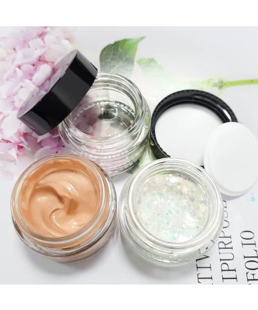 6 x 20ml Refillable Glass Cosmetic Containers - Empty Travel Doses with Screw Caps for Powders Lotions & Creams - Buy Online on SooperMarket.com