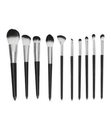 Professionally Designed 10 Piece Soft Bristle Makeup Brush Set for Application Eyeshadows Blush Concealer