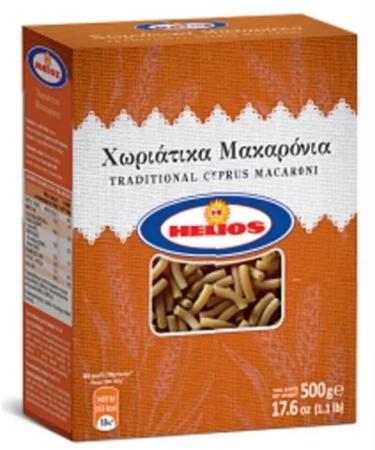 Traditional Cyprus Macaroni Pasta 500g Helios (Pack of 3)